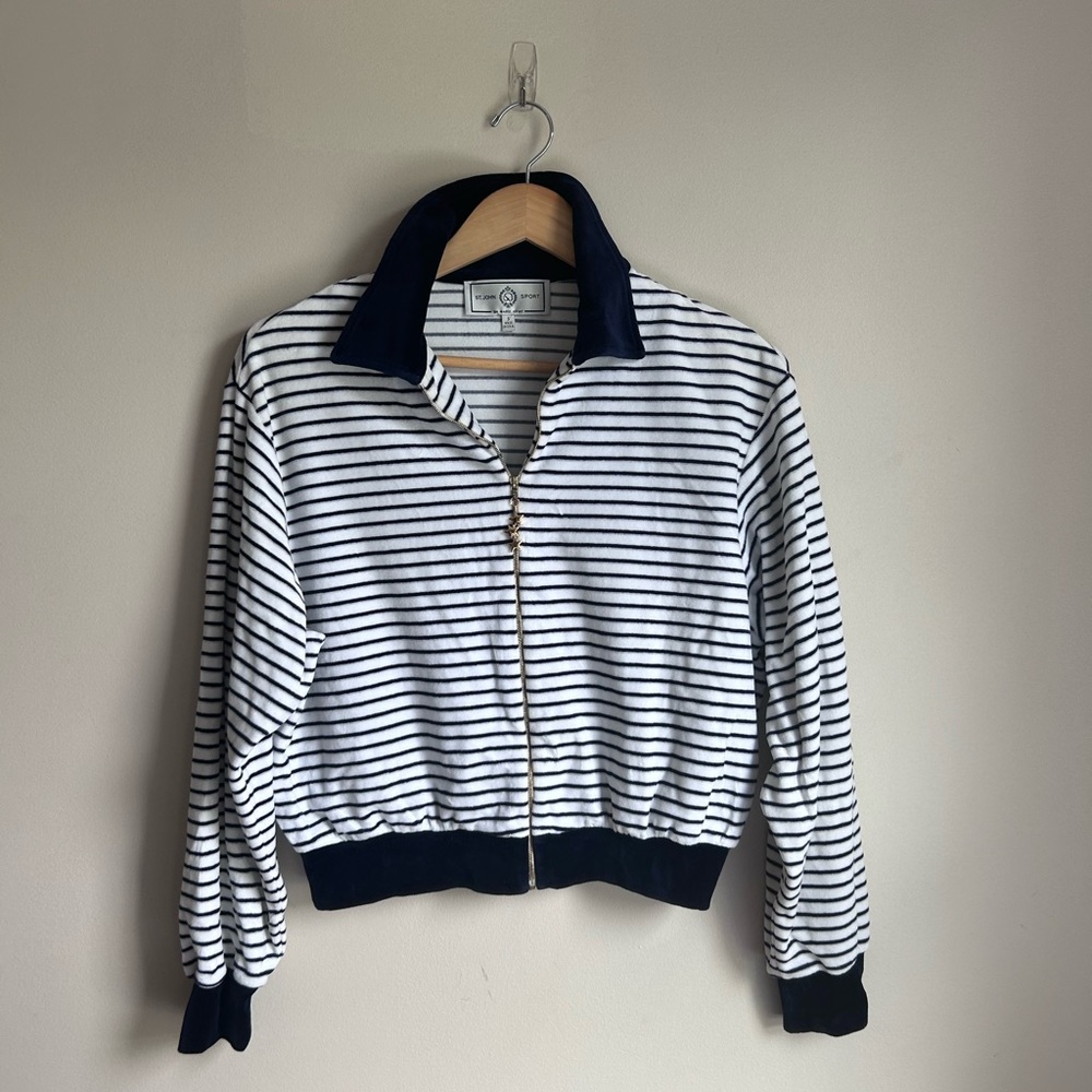 St. John Sport vintage 90s Y2K Nautical Inspired Jacket size small